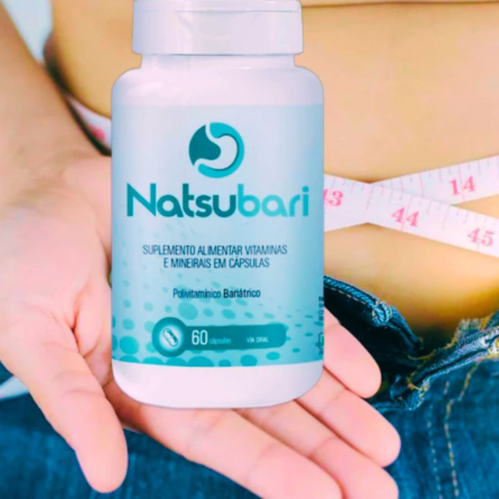 NatsuBari Suplemento Pós Bariátrico - Polivitamínico 60 cápsulas PROMOÇÃO