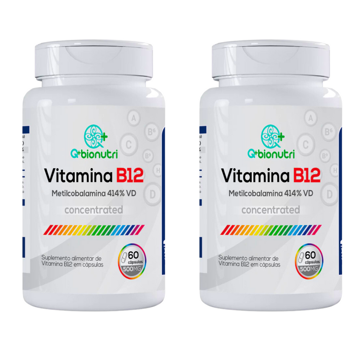 Vitamina B12 METILCOBALAMINA  concentrado 60 cápsulas 500mg  PROMOÇÃO