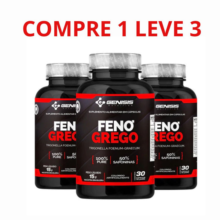 Feno Grego Concentrado 50% Saponina + PROMOÇÃO