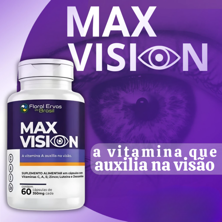 MAX VISION +  Luteína e Zeaxantina  Vitamina A, C, E e Zinco PROMOÇÃO