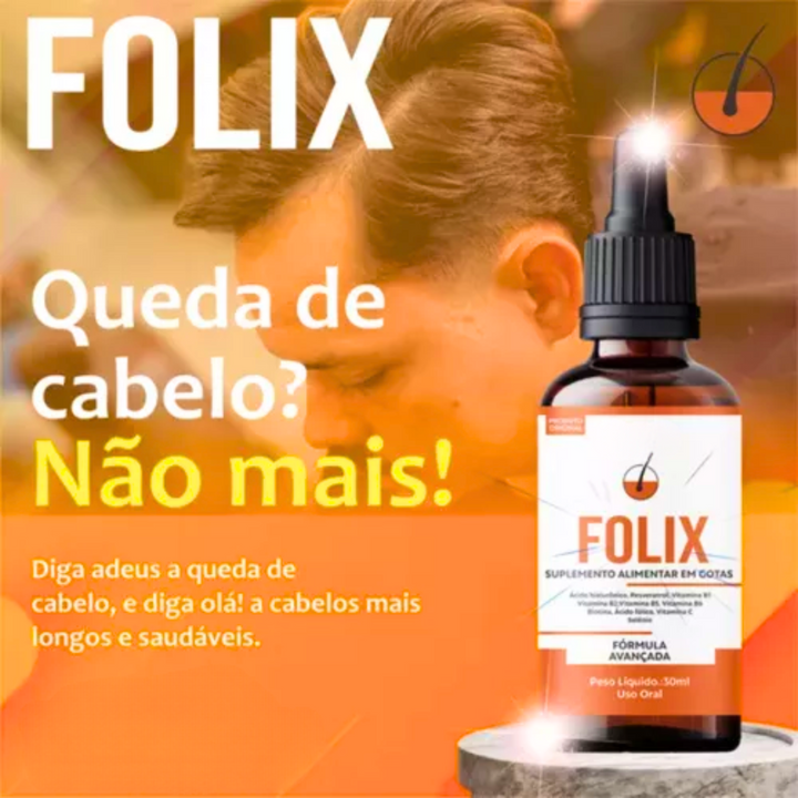 Folix 30ml: Crescimento e Fortalecimento Capilar PROMOÇÃO COMPRE 2 LEVE 4