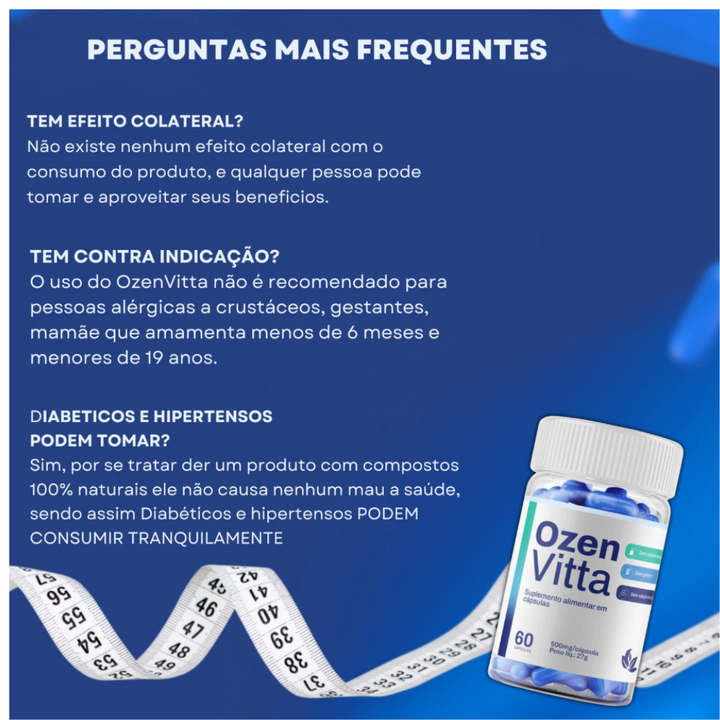 Ozen Vitta - Redutor de Medidas 60 cápsulas PROMOÇÃO