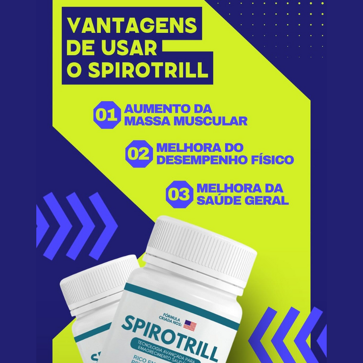 Spirotrill 60 Cápsulas - Aliado No Emagrecimento Natural - PROMOÇÃO