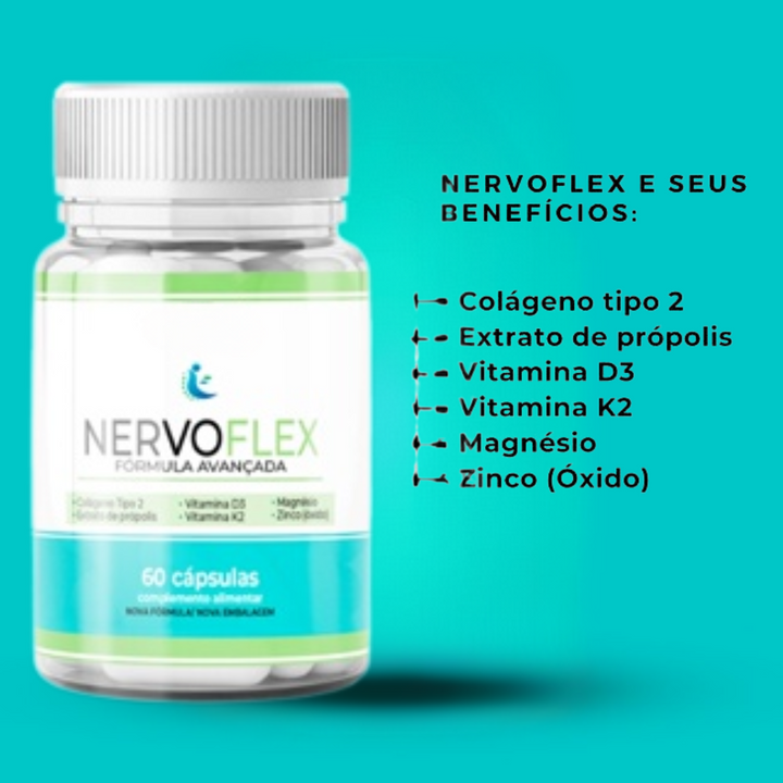 NERVOFLEX  60 Cápsulas - Fórmula Avançada   PROMOÇÃO