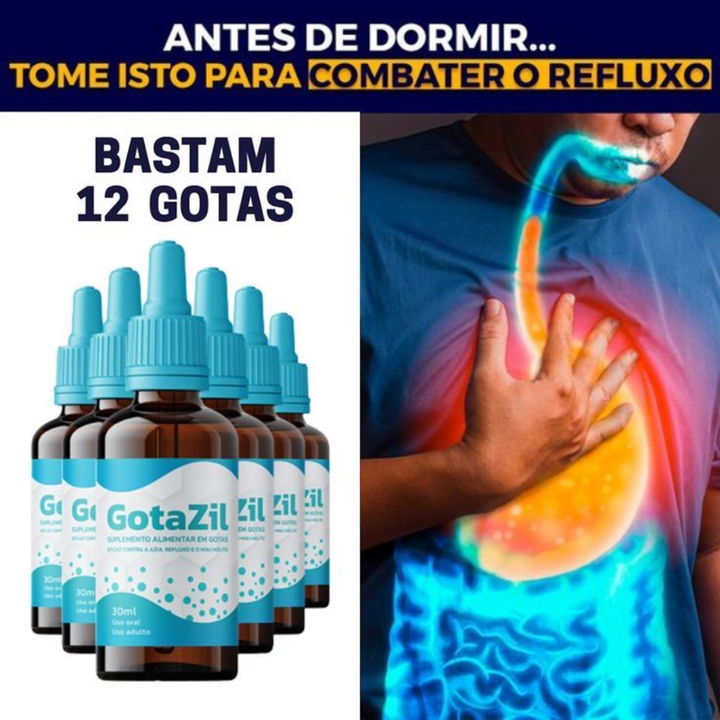 GOTAZIL 30ml ORIGINAL - Suplemento Refluxo - Estômago