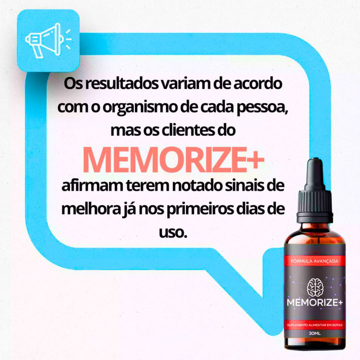 MEMORIZE+ 30ml - Aliado Da Memória E Concentração +Frete Grátis - PROMOÇÃO