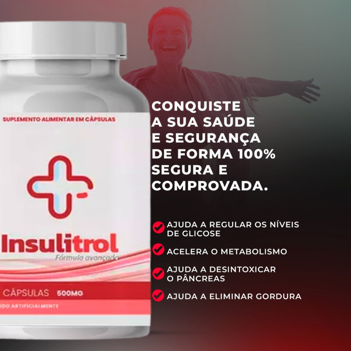 Insulitrol 30 Cápsulas - Estabilize  Níveis de Açúcar - PROMOÇÃO