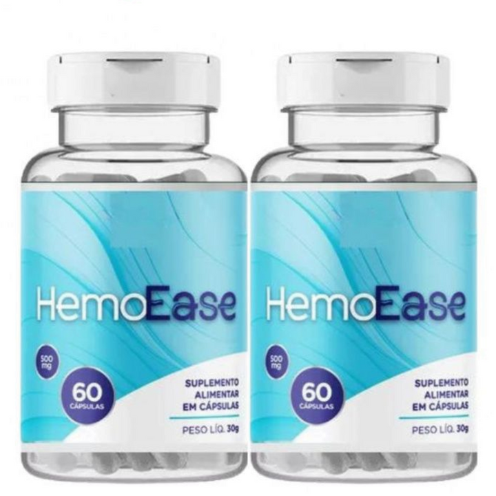 HemoEase 60 Cápsulas - Para Crises De Herpes - PROMOÇÃO