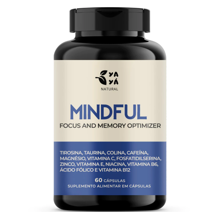 Mindful Suplemento Foco Concentração e Memória 60cps PROMOÇÃO