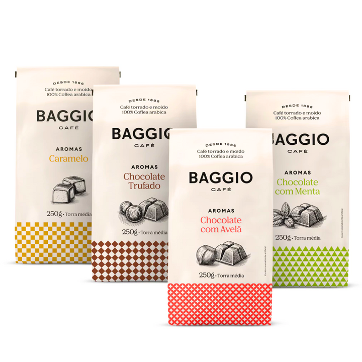 Kit de Cafés Moídos Aromas Baggio Café 1kg