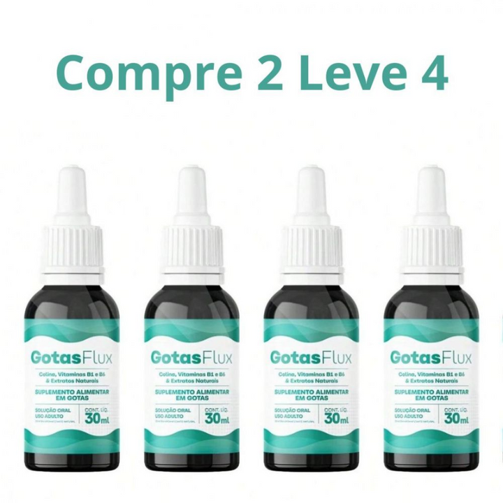 GotasFlux 30ml - Compre 1 Leve 2 PROMOÇÃO