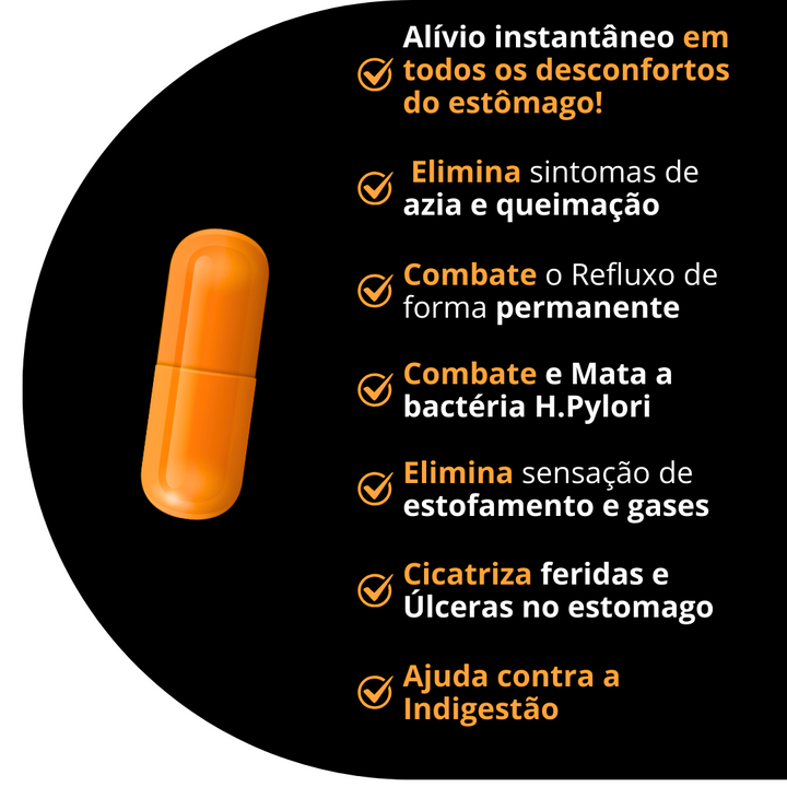 Gastryn 60 Cápsulas -  Problemas Estomacais -PROMOÇÃO