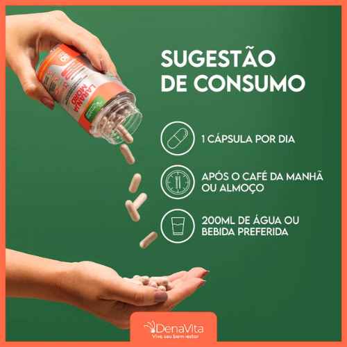 Extrato de Laranja Moro + Cromo + Café Verde 3x1 - 90 Cápsulas - Vegano - Denavita PROMOÇÃO