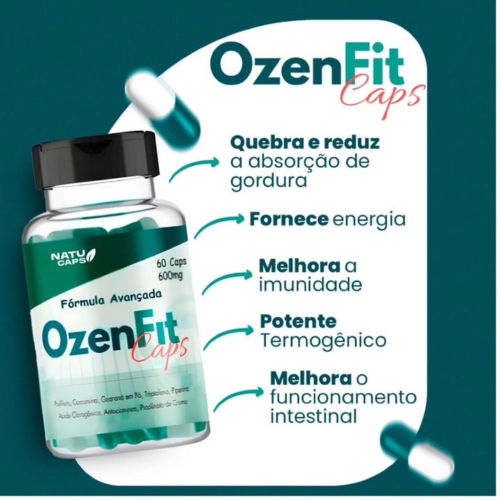 OzenFit Caps - Suplemento Com 60 Cápsulas - Compre 1 Leve 3 PROMOÇÃO