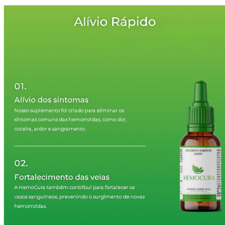 Hemocura 30ml Original - Produto Autêntico - Solução para HEMORROIDAS -COMPRE 1 LEVE 3