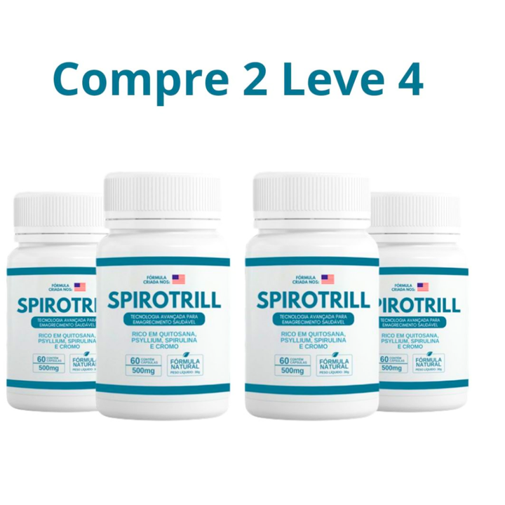 Spirotrill 60 Cápsulas - Aliado No Emagrecimento Natural - PROMOÇÃO